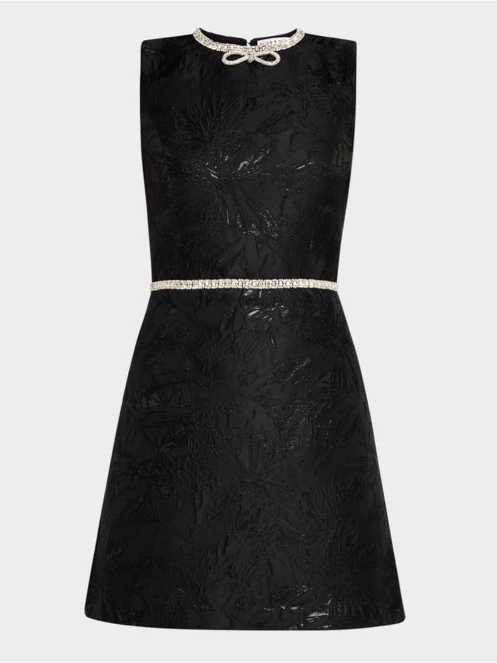 Alice And Olivia New Ellis Embellished Bow Dress Size 6